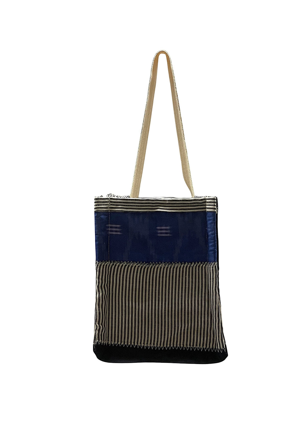 Indigo Patchwork Hamper