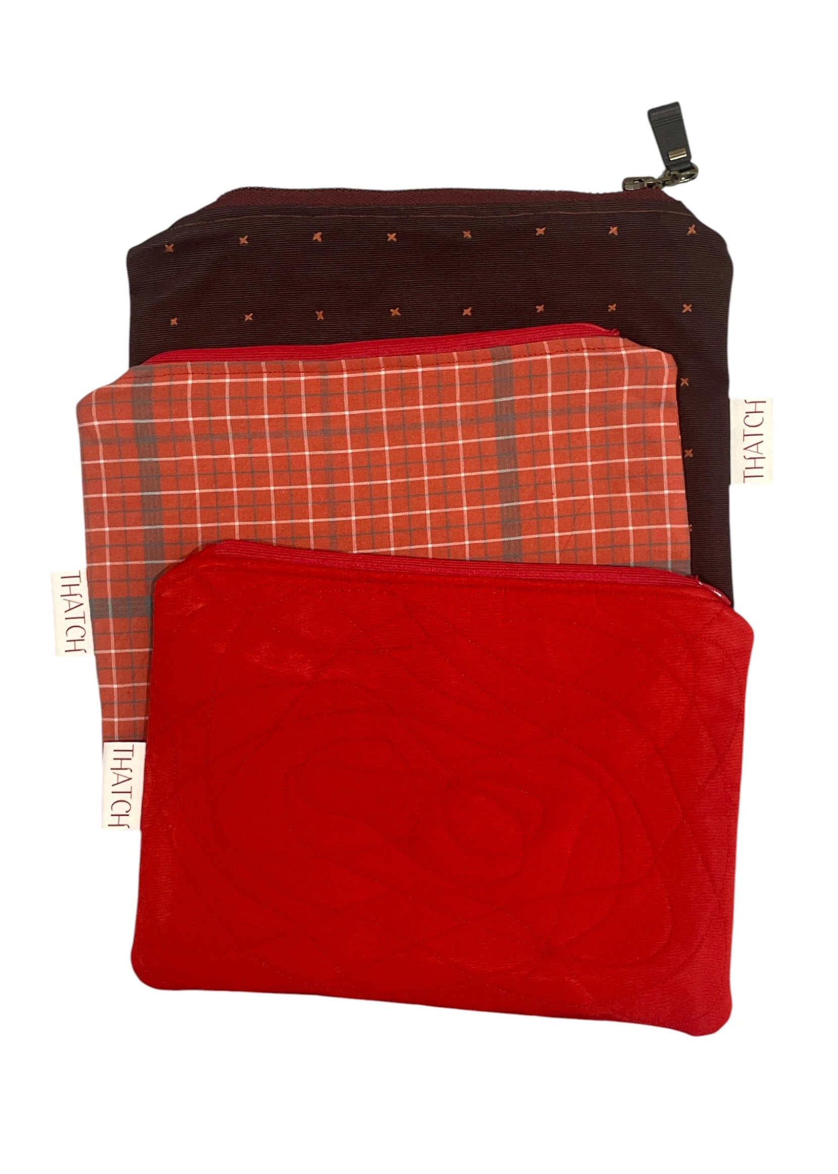 Patch purse - Rose red